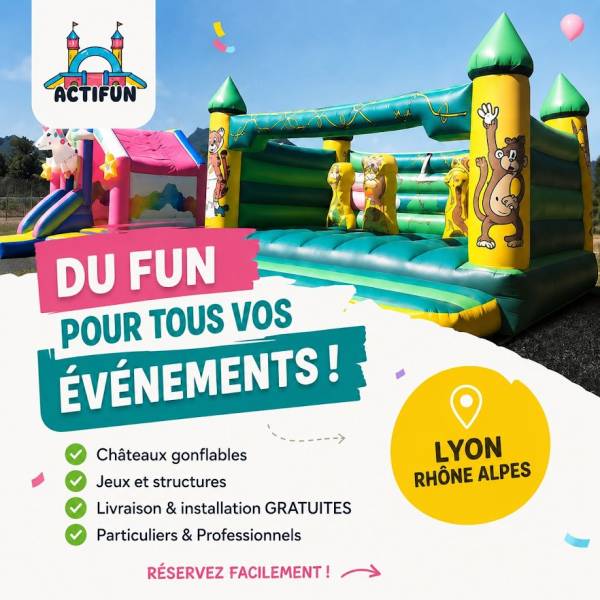 Location de châteaux gonflables à Lyon