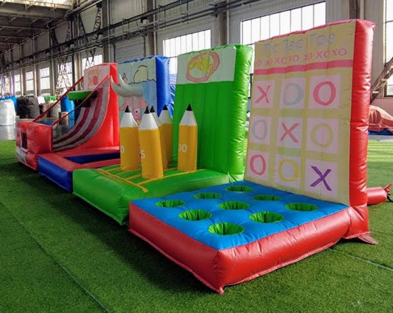 Location structure  gonflable MULTI JEUX pour kermesse  à  Villefranche-Sur-Saône proche de Lyon, adapté aux enfants de 3 ans à 10 ans